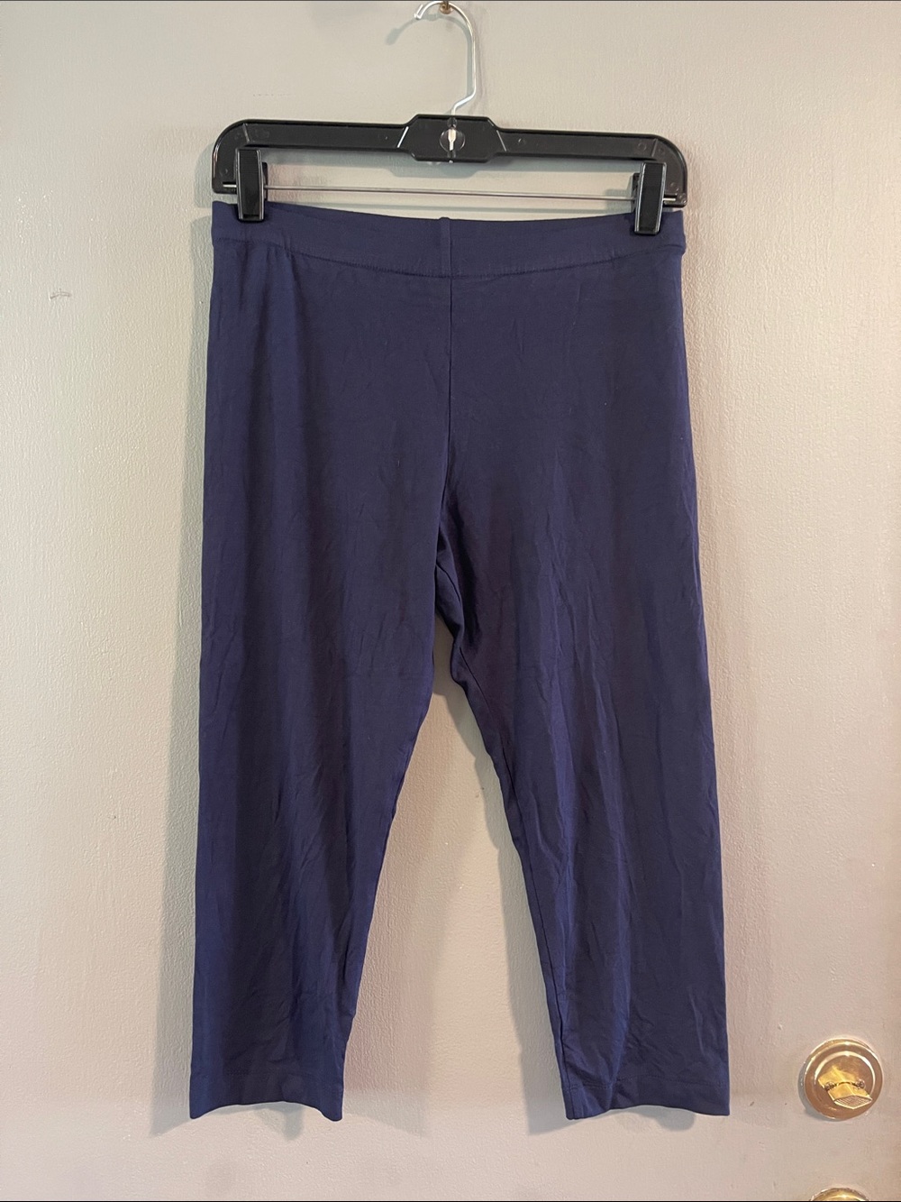 BODEN Cropped Jersey Leggings Navy Size 10